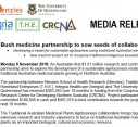 Media Release | Bush medicine partnership to sow seeds of collaboration