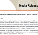 MEDIA RELEASE | Examining the effects of extreme heat on health service delivery in remote Australia