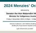 2024 Menzies Oration