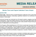 MEDIA RELEASE | Menzies Timor-Leste Program Celebrates 5 Years of Impact