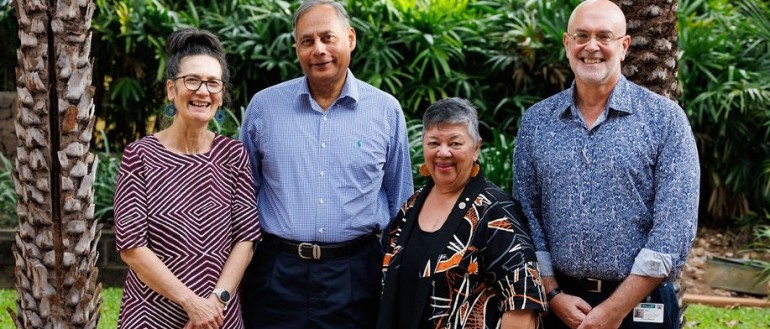 Dr Donna Ah Chee, Amin Fukhral, Dr Aunty Bilawara Lee, and Alan Cass at the recent Menzies Oration